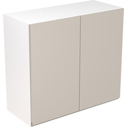 Kitchen Kit Flatpack J-Pull Kitchen Cabinet Wall Unit Super Gloss Light Grey 800mm