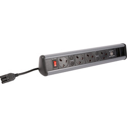 PowerData Technologies / Desktop Power Outlet 4 x Sockets + 2 x CAT6 Couplers + 2 x USB