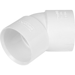 Aquaflow / Solvent Weld Bend 135° 40mm White