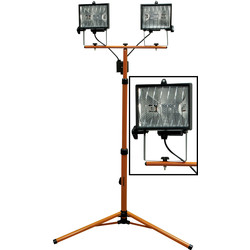 Tripod Site Light Double 1000W 110V - 33978 - from Toolstation