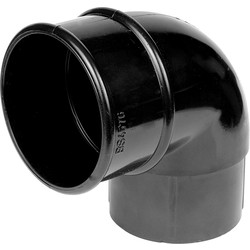 Aquaflow 68mm Offset Bend 92.5° Black - 34161 - from Toolstation