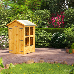 Power / Power Apex Potting Shed 4' x 4' - Double Doors