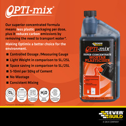 Everbuild Opti-Mix Super Concentrate Mortar Plasticiser