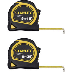Stanley Stanley Tylon Tape Measures 5m & 8m - 34472 - from Toolstation
