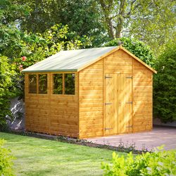 Power / Power Apex Shed 8' x 10' Double Doors