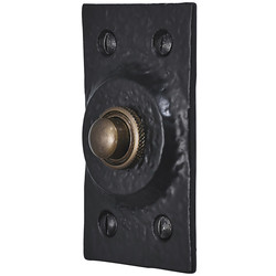 Old Hill Ironworks / Old Hill Ironworks Door Bell Push 80mm x 45mm Rectangular