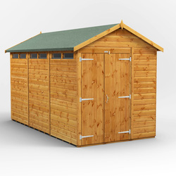 Power Apex Security Shed 12' x 6' - Double Doors