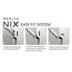 Merlyn NIX Sliding 2 Door Quadrant Shower Enclosure