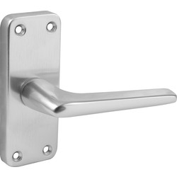 Aluminium Door Handles Latch Satin 104 x 41mm