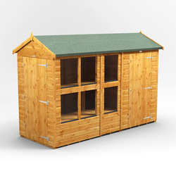 Power / Power Apex Potting Shed Combi including 4ft Side Store 10' x 4'