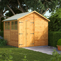 Power Apex Shed 8' x 8' - Double Doors