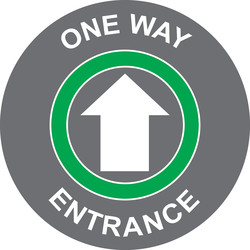 Centurion / 'One Way - Entrance' Floor Graphic 400mm
