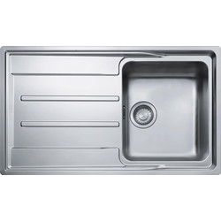Franke / Franke Aton Reversible Stainless Steel Kitchen Sink & Drainer Single Bowl
