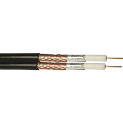 RG6 Shotgun Cable CCS Black x 25m