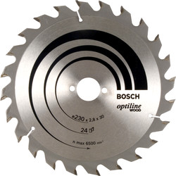 Bosch TCT Optiline Circular Saw Blade 230 x 30mm x 24T