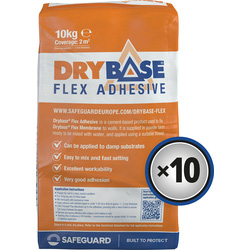 Safeguard / Drybase Flex Adhesive 10kg Grey
