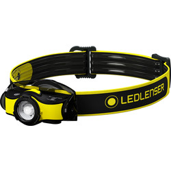 Ledlenser iH5R Rechargeable Head Torch with Helmet Mount 400lm