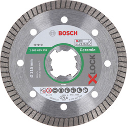 Bosch Ceramic Tile Extraclean Turbo Diamond Blade X-LOCK 115 x 22.23mm