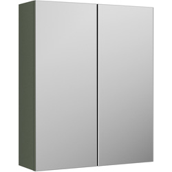 nuie Arno Mirrored Cabinet 600mm Satin Green