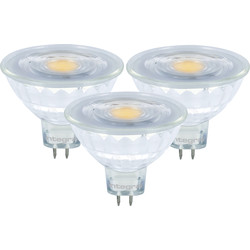 Integral LED Integral LED 12V MR16 GU5.3 Glass Lamp 3.4W Warm White 345lm A+ - 36122 - from Toolstation