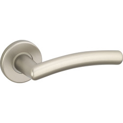 Urfic Urfic PRO5 Perpignan Lever On Rose Handle Satin Stainless Steel Effect - 36146 - from Toolstation