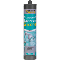 Everbuild Showerproof Bathroom Silicone 280ml Clear - 36223 - from Toolstation