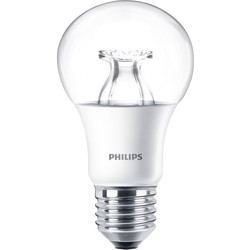 Philips / Philips LED Warm Glow Dimmable A Shape Lamp 8.5W ES (E27) 806lm