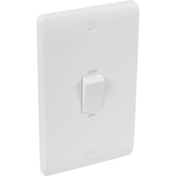 Click Mode 45A DP Switch 2 Gang Upright