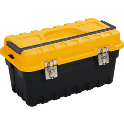 Olympia Olympia Metal Latch Toolbox with Tote Tray 460mm (18") - 36659 - from Toolstation