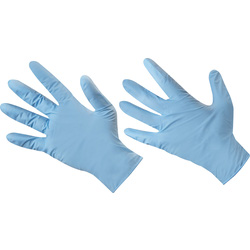 Disposable Blue Powder-Free Nitrile Gloves Large - 36781 - from Toolstation