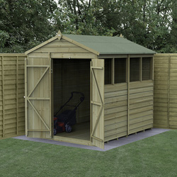 Forest / 4LIFE Apex Shed 6 x 8 - Double Door, 4 Window
