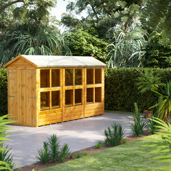 Power Apex Potting Shed 12' x 4' - Double Doors
