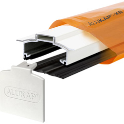 Alukap-XR Hip Bar 2.0m Alu E/Cap 55mm RG White