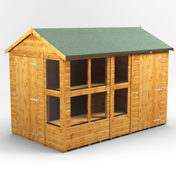Power / Power Apex Potting Shed Combi including 4ft Side Store 10' x 6'