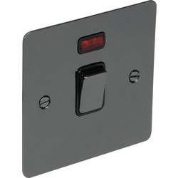 Axiom / Flat Plate Black Nickel DP Switch 20A Neon