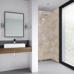 Mermaid Elite Tongue & Groove Shower Wall Panel Treviso 2420mm x 1200mm x 10mm Post Formed