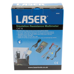 Laser Insulation Resistance Multimeter CAT III