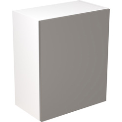 Kitchen Kit / Kitchen Kit Flatpack Slab Kitchen Cabinet Wall Unit Super Gloss Dust Grey 600mm