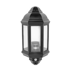 60W PIR IP44 Half Lantern
