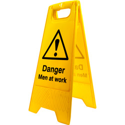 Caution A-Board Men At Work