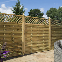 Rowlinson Halkin Fence Panel 6' x 6' - 180cm (h) x 180cm (w) x 4cm (d)