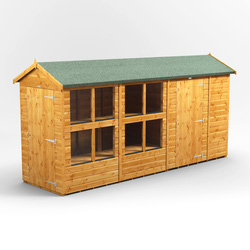 Power Apex Potting Shed Combi including 6ft Side Store 14' x 4'