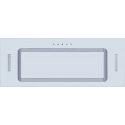 Cata / Cata White Glass Canopy Extractor Hood 75cm