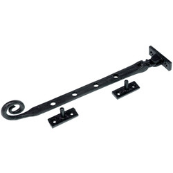 Black Antique Iron Casement Stay 254mm - 38025 - from Toolstation