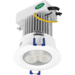 LED 9W High Power IP54 Downlight White 410lm - 38060 - from Toolstation