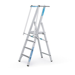 Zarges / Zarges Safemaster S Platform Step Ladder 4 Tread 2430 x 630 x 210mm