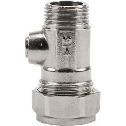 Flat Faced Male Straight Isolating Valve 15mm x 3/8" - 38483 - from Toolstation