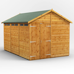 Power / Power Apex Security Shed 12' x 8' - Double Doors
