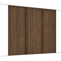 Spacepro Classic 3 Door Sliding Wardrobe Kit Walnut 1760 X 2260mm ...