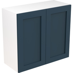 Kitchen Kit / Kitchen Kit Flatpack Shaker Kitchen Cabinet Wall Unit Ultra Matt Indigo Blue 800mm